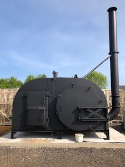 RTS 1600 Single barrel Charcoal Retort