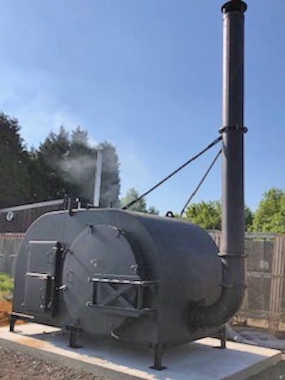 RTS 1600 Single barrel Charcoal Retort