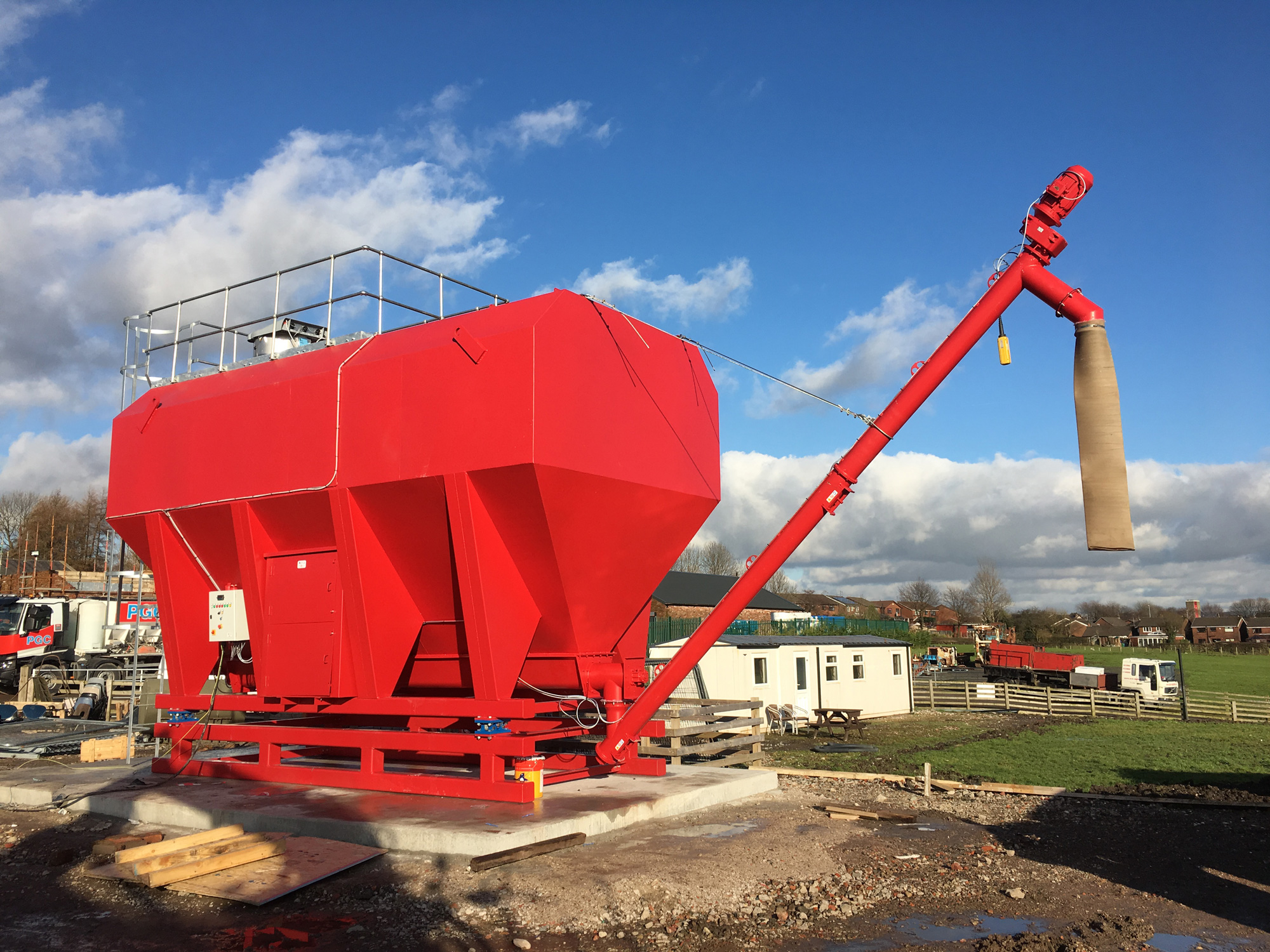 80t Low Level Silo with load cells